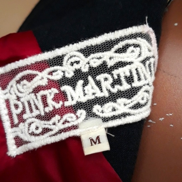 Pink Martini Merlot Red/Black Contrast Dress - Picture 4 of 4